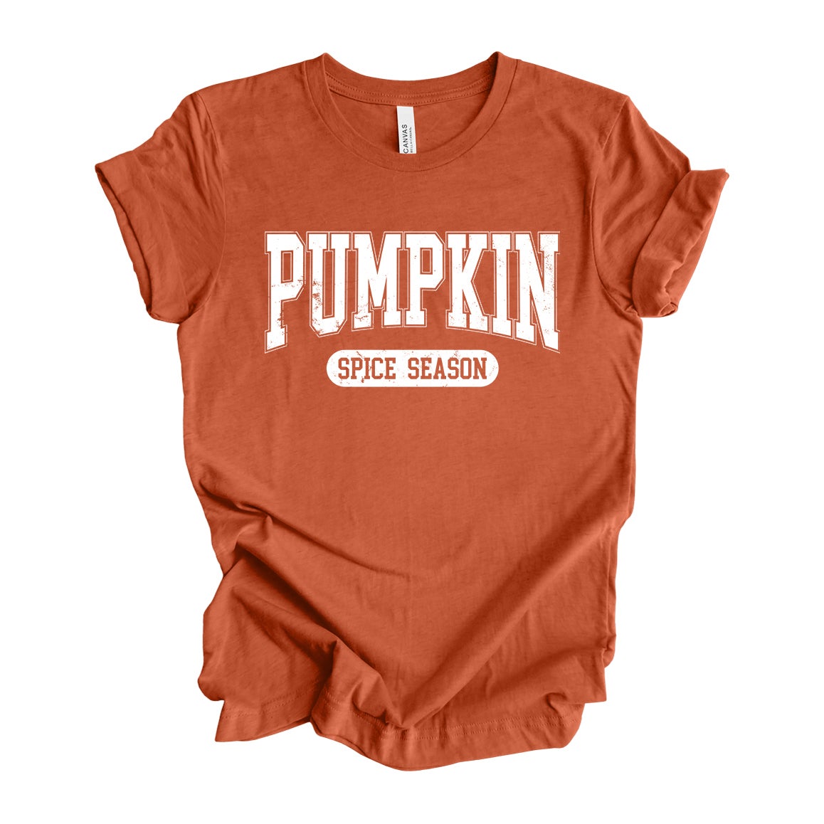 Pumpkin Spice Season Burnt Orange Tee seasonal Kendrick Home